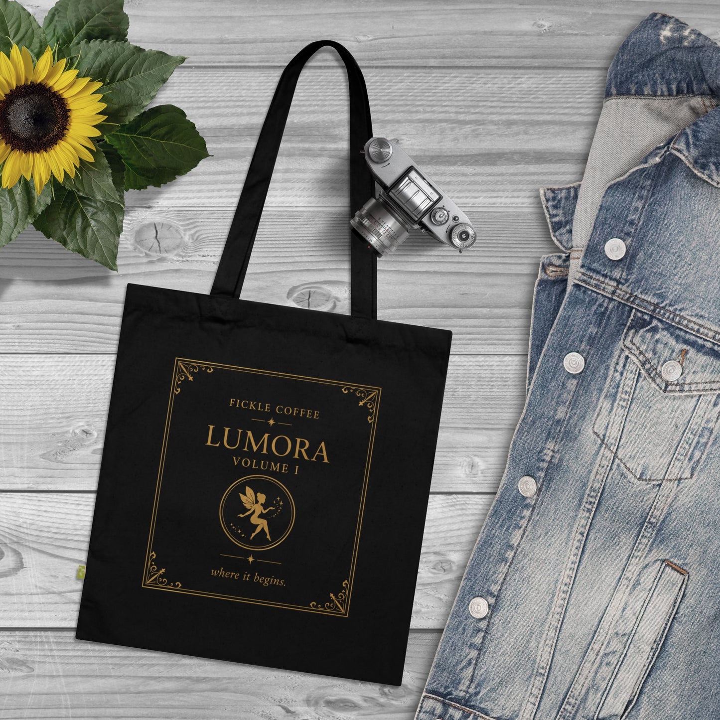 Lumora Tote Bag — 'The Light Within' Organic Cotton Bookish Tote