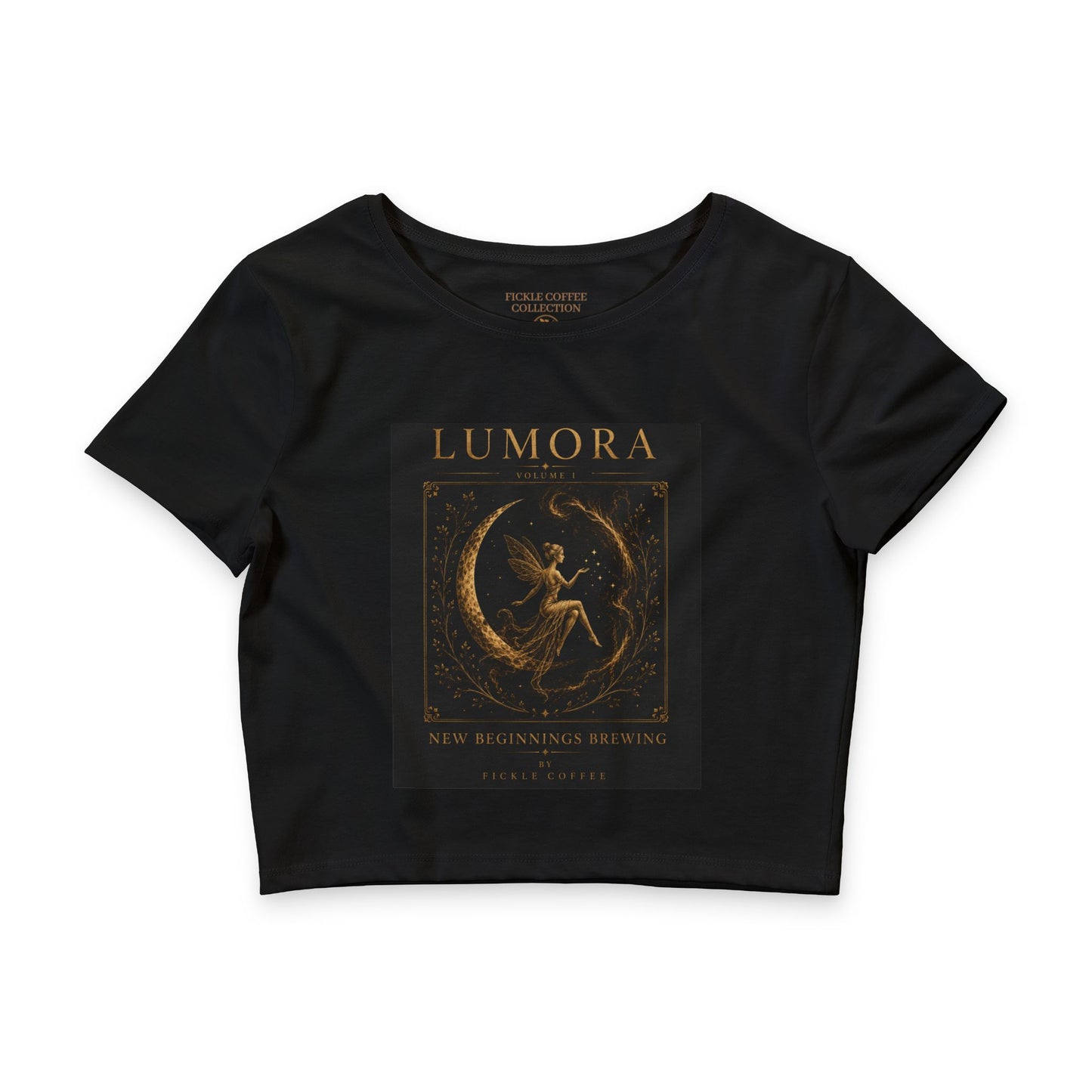 Lumora Moon Goddess Crop Tee