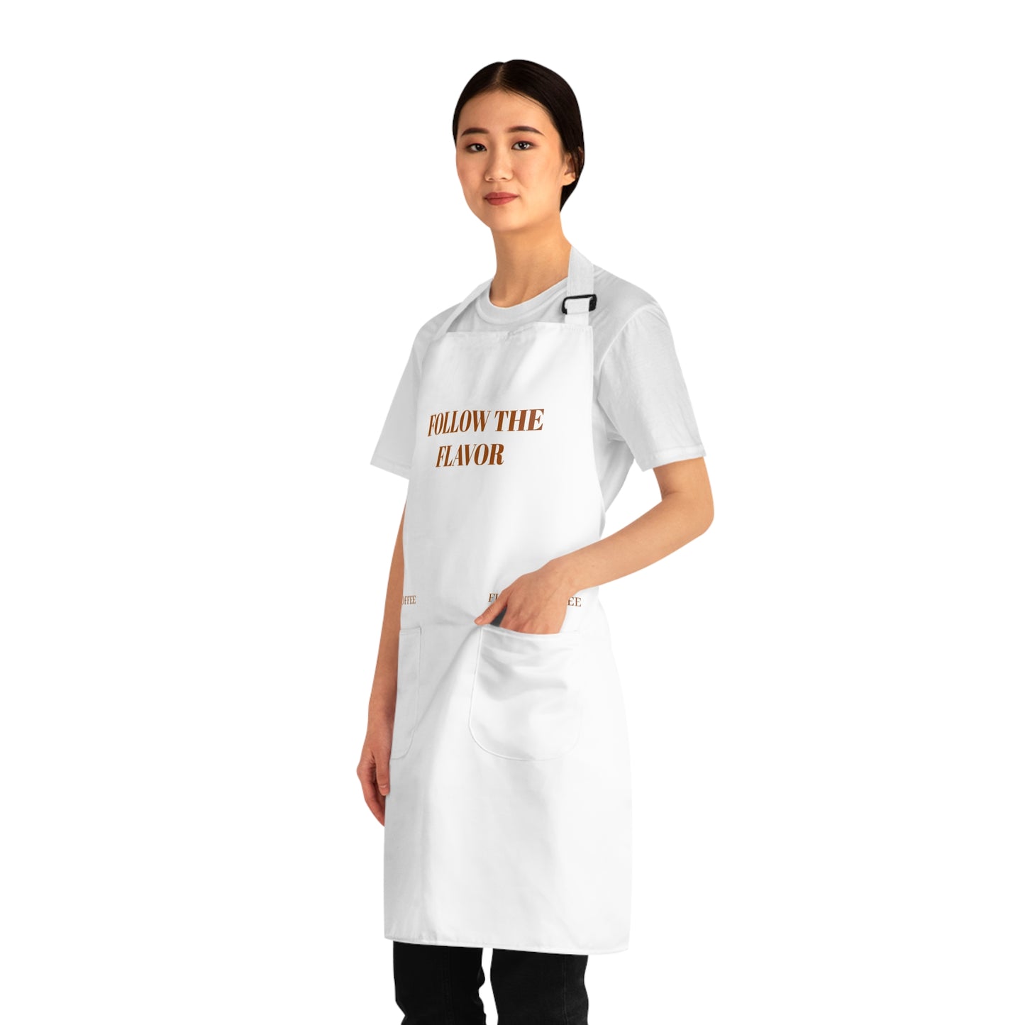 Coffee Lover Apron — "Follow the Flavor" Barista Kitchen Apron
