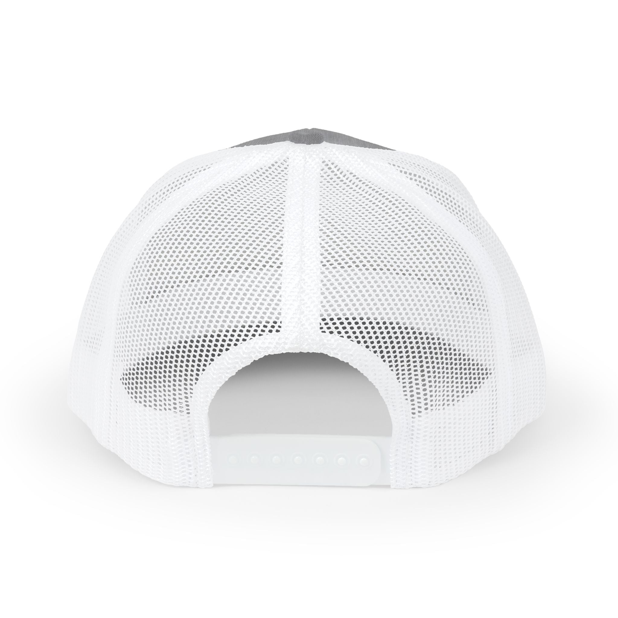 Fickle Snapback Trucker Cap — Vintage Distressed Text Mesh